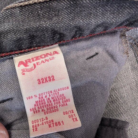 Vintage Distressed Arizona Jeans Dark Gray Jeans Men's Size 32x32 - Picture 3 of 6